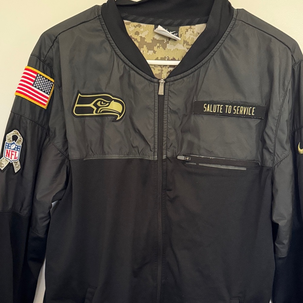 NFL Black and Gold Salute to Service Bomber Jacket